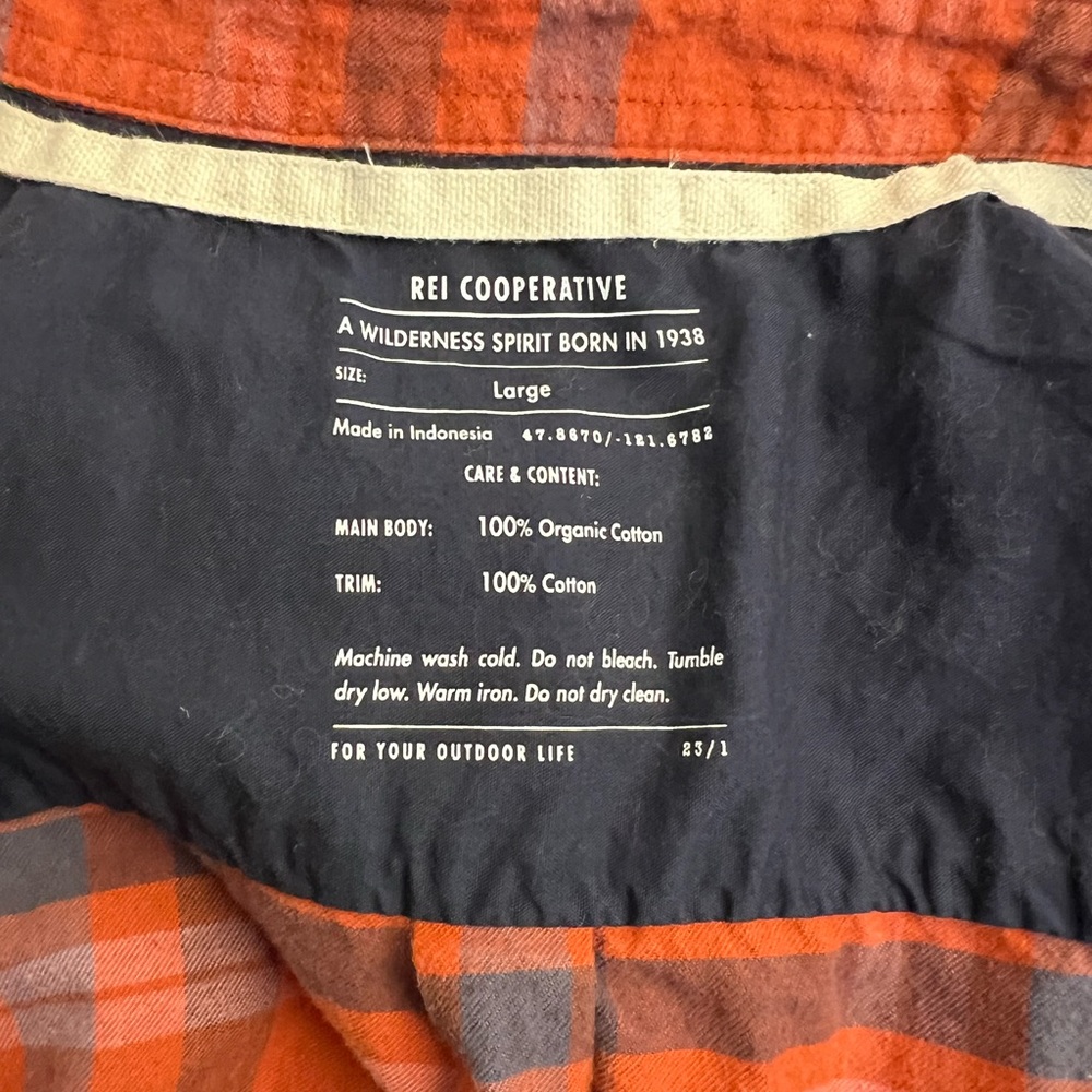 REI Flannel - Large - Picture 3 of 4